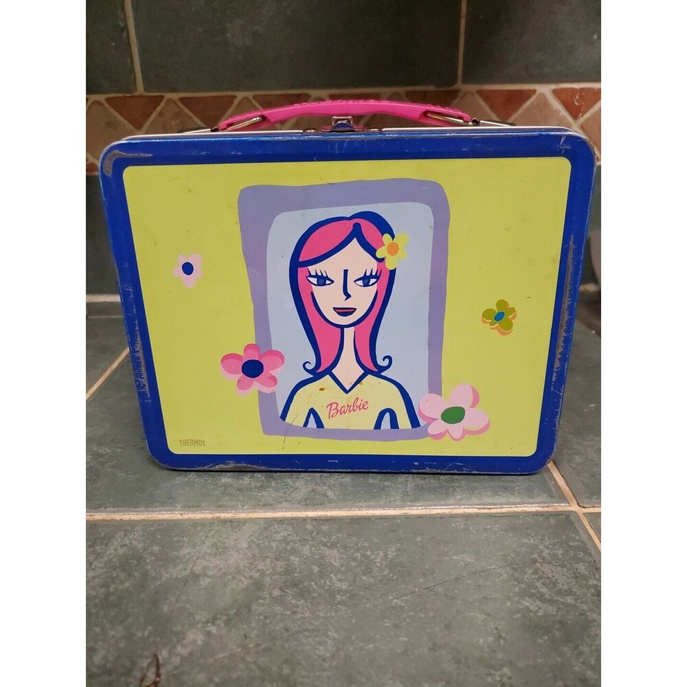 Barbie Tin Lunch Box Mattel Clip/Thermos 1999 My Special Things VTG